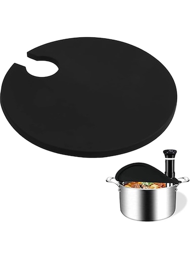 SYOSI Sous and Vide Lid Cooking Sous and Vide Cooker Fits Up to 10.5" Pot, Prevent Water Evaporation and Retain Flavor for Stock Retain Moisture and Flavor