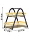 Two Tier Fruit Basket Storage Rack