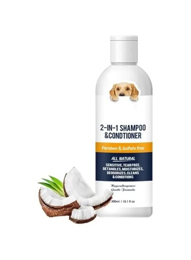 1pcs Shampoo And Conditioner 2 In 1 Natural Moisturizing Shampoo Moisturizing Dog Shampoo For Sensitive Skin PH Balanced Pet shampoo deodorant body wash for dogs