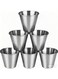 Ramekins Stainless Steel Condiment Sauce Cups, Metal Ramekins, Commercial Grade, Multifunctional, Ideal for All Hot and Cold Sauces, Individual Portion Cups (6, 2.5 oz)