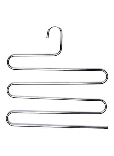 3-Piece 5 Layers Multi-Purpose Hanger Silver 37x31.5cm