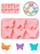 Cavity Non-Stick Butterfly Shaped Silicone Baking Mould, Food Grade DIY Baking Tool for Chocolate Cake Jelly Candy Fondant Dessert, Ideal for Home Bakery Party Holiday Decor