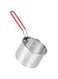 UTHCLO Stainless Steel Fry Basket Frying Basket Deep Drain Basket Taco Fryer Basket Oil Drain Basket Handheld Fry Basket Deep Frying Pot Basket for Kitchen Practical Fry Basket Deep Fryer