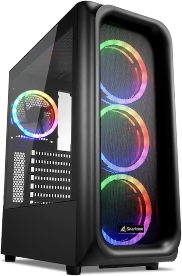 Sharkoon  PC Gaming Desktop   Intel i5-12400F 12TH GEN   ASUS RTX 3050  16GB RGB DDR4   500GB NVMe SSD   High-Performance