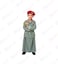 Police Girl Officer Costume for Kids &ndash; UAE Green   Authentic &amp; Premium - Medium