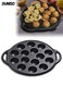 15 Holes Takoyaki Grill Pan,Non-Stick Stuffed-Pancake Pan,Takoyaki Maker Pan,with Steel Fork and Oil Brush,Scratch-Resistant and Wear-Resistant,Easy to Use,for Home Kitchen,Gas Stove and Induction Cooker