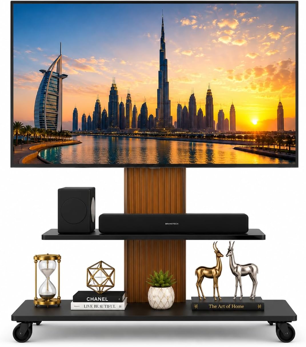براند تك Brandtech Mobile Tv Cart 55 inch