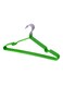 10-Piece Hanger Set Green/Silver 40x20cm
