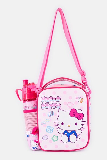 Kids Girl Graphic Print 3 In 1 Launch Bag Set, Multicolor