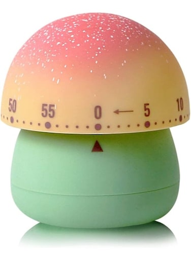 Kitchen Timer, Cute MushroomTimer for Kids, 60-Minute Wind Up Dial, No Batteries Loud Ring, Cute Time Management for Classroom, Home, Study and Cooking