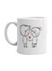 Day Printed Ceramic Coffee Mug White/Black One Size