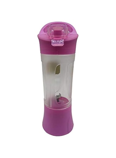YupFun Electric Blender Mini Portable Personal Size Juicer Cup Usb Rechargeable Mixer 380ml Water Bottle Fruit Machine Pink