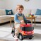 The Toys Home Licensed Scania Kids Ride-On Truck Yellow Push Along Car with Steering Wheel Lights and Sounds Horn and Music Under-Seat Storage 18 Months+ Red