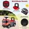 The Toys Home Licensed Scania Kids Ride-On Truck Yellow Push Along Car with Steering Wheel Lights and Sounds Horn and Music Under-Seat Storage 18 Months+ Red