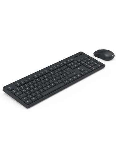 Hama D3173051Wireless Keyboard and Mouse Set- WKM-100,black, English/Arabic Layout