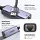 UGREEN USB 3.0 Ethernet Adapter Aluminum, 1000Mbps Gigabit RJ45 LAN Internet Adapter, for Office/Home/Gaming, Compatible with MacBook, iMac, PC, Switch, Surface Pro, Windows, Mac OS/IOS, Linux, Black