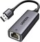 UGREEN USB 3.0 Ethernet Adapter Aluminum, 1000Mbps Gigabit RJ45 LAN Internet Adapter, for Office/Home/Gaming, Compatible with MacBook, iMac, PC, Switch, Surface Pro, Windows, Mac OS/IOS, Linux, Black