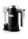 Westinghouse Retro Hand Mixer for Baking - 350W Handheld Electric Whisk - Includes 2 Egg Beaters and 2 Dough Hooks - Powerful Food Mixer for Kitchen Use with 6 Speeds &amp; Turbo - Black