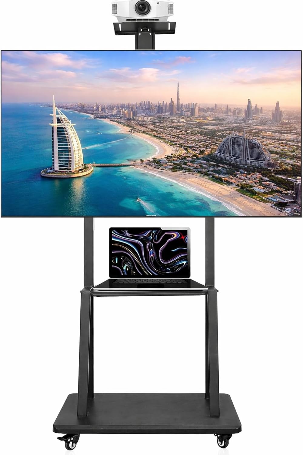 براند تك Brandtech Mobile Tv Stand Cart 75 inch