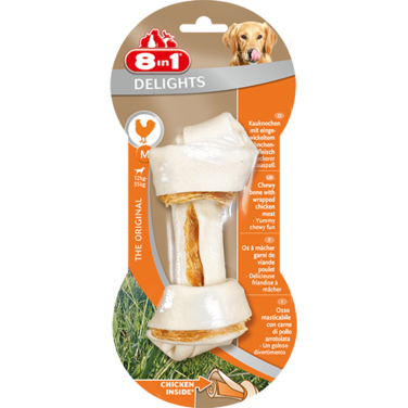 8in1 Delights Chicken Bone M 1ct