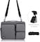 iCozzier 15-15.6 inch Thri-Sidepocket Laptop Sleeve with Handle and Shoulder Strap/Multifunctional Business Laptop Briefcase for 15 Inch Ultrabook/Notebook/MacBook- Dark Grey
