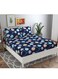 Premium Glace Cotton 180 TC King Fitted Bedsheet Set with 2 Pillow Covers 183x198 + 25 cm (72x78 + 10 inches &amp; 18x28 inches) Multicolor