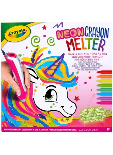 Crayola - Neon Crayon Melter   Unicorn Style - Melting Art, Gift for Kids   Arts &amp; Crafts for Girls &amp; Boys, Best Tween Craft Kit   Ages 8+