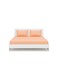 Linen Klub 2-Piece Deyarco Single Size Sheet Set Cotton Blend Peach 120x200cm