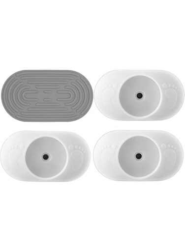 McMola 4 Pack Baby Gate Wall Protector, Protect Walls &amp; Doorways for Pet &amp; Dog Gates, Pressure Mounted on Stair Gate, No Screw Need