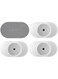 McMola 4 Pack Baby Gate Wall Protector, Protect Walls &amp; Doorways for Pet &amp; Dog Gates, Pressure Mounted on Stair Gate, No Screw Need