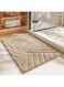 Bathroom Rugs 40 * 60CM, Absorbent Non-Slip Floor Mat, Ultra Soft Microfiber Bath Rug Shower Carpet, Machine Washable (Beige)