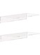 Weiai Clear Acrylic Shelves 12 Inch, Floating Wall Mounted Shelf for Bedroom, Living Room, Bathroom, Set of 2