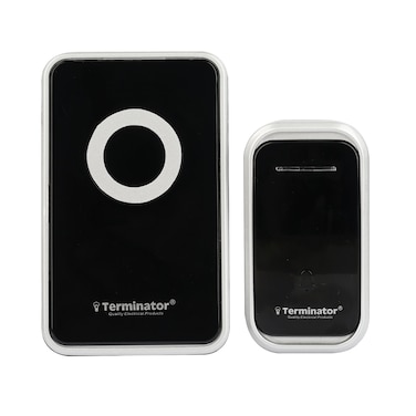 Terminator Door Bell Digital Wireless With 38 Different Melodies Black 13A