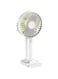 Mini Hand Held Fans, Rechargeable Personal Fan with USB Cable, Adjustable 3 Speeds Cooling Fan, Portable Desk Fan with Cellphone Stand for Travel Commute Outdoor Office (White)
