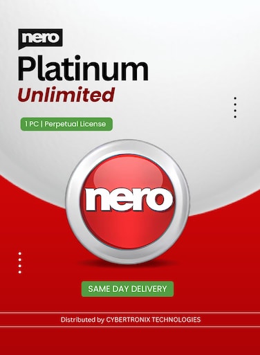 Nero Platinum Unlimited   1 PC Perpetual License   Digital License   SAME DAY DELIVERY