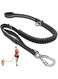 KASTWAVE Heavy Duty Dog Leash, 4-6Ft Length, Reflective Dog Leash for Medium, Large Dogs Shock Absorbing Bungee Dog Leash with Zinc Alloy Carabiner, Traffic Control Handle and Safety Lock