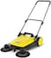 Karcher S 4 Twin Push Sweeper, 680mm Sweeping Width, with Dual Side Brushes and 20L Waste Hopper, for Patios, Sidewalks, Garages, and Driveways, Cleans up to 2400 m&sup2;/h