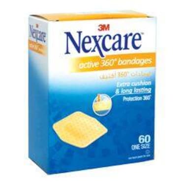 NEXCARE ACTIVE BANDAGE 23X28MM 60'S