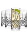 Highball Glasses Set of 4, 250ml Cups, Textured Designer Glassware for Drinking Water, or Soda, Trendy and Elegant Dishware, Dishwasher Safe