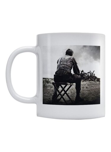 White And Black Printed Mug White/Black/Grey