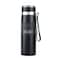 800ml Stainless Steel Vacuum Insulated Water Bottle - Hot &amp; Cold Sports Thermos (Black)