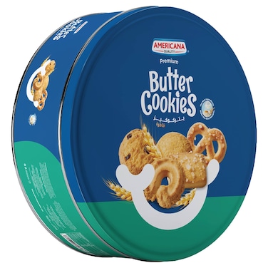 Americana Butter Cookies Blue Tin 454g