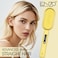 PrecisionWare Enzo EN-4102A Professional Hair Straightening Comb, Rapid Heating, Adjustable Temperature, Ceramic Coating For Effortless Styling - Intl Version - Yellow