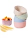 Biodegradable Lightweight Natural Wheat Straw Bowl Coloful Set of 4, Unbreakable Durable Eco Wheat Straw Pulp Fiber - 8 oz for Cereal, Salad, Soup, Noodle, Snacks, Ice cream, Fruits, Desserts, Prota