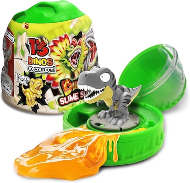 CRAZE Magic Slime - Dinorex Capsule with Slime Children and Collectable Dinosaur Figures - 13 Dinosaurs to Collect, 1 of which Super Rare
