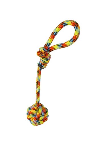 duvoplus Duvo+ Cotton Rope With Ball And Loop Beach - 54cm