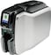 Zebra ZC300 Dual Side ID Card Printer, UK/EU Cords, 300 dpi Print Speed, USB 2.0 &amp; Ethernet 10/100 Connectivity, Color LCD, Ribbon, 1500 Images, Silver, ZC32-000C000EM00