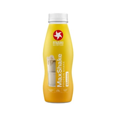 MaxShake Banana Protein Drink 25g   High Protein, Low Fat, No Added Sugar   Ready to Drink - 330ml