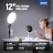 NEEWER BASICS 12" 24W Large Ring Light with 68" Stand/Phone Holder/Remote for iPhone Video Recording Selfie Streaming Makeup Studio Photography, 3000K-6500K CRI98 Full Screen LED Panel Lighting, BR13