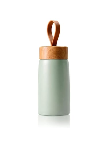 Khazna Thermos Water Bottle,Portable Stainless Steel Thermos Water Bottle - Vacuum Insulated Flask for Hot and Cold Drinks - Perfect for Home, Office, School, Sports, and Camping - 10oz 280ml (Green)